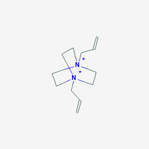 molecular formula C12H22N2+2 B14172149 1,4-Bis(prop-2-enyl)-1,4-diazoniabicyclo[2.2.2]octane CAS No. 4204-17-5