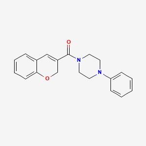 molecular formula C20H20N2O2 B14172161 Piperazine, 1-(2H-1-benzopyran-3-ylcarbonyl)-4-phenyl- CAS No. 83823-09-0