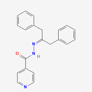 molecular formula C21H19N3O B14172163 N-(1,3-diphenylpropan-2-ylideneamino)pyridine-4-carboxamide CAS No. 356075-39-3