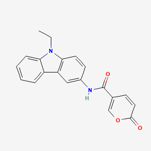 N-(9-ethylcarbazol-3-yl)-6-oxopyran-3-carboxamide