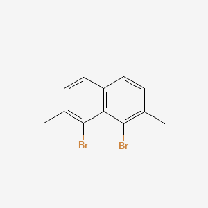 molecular formula C12H10Br2 B14172189 1,8-Dibromo-2,7-dimethylnaphthalene CAS No. 923025-39-2