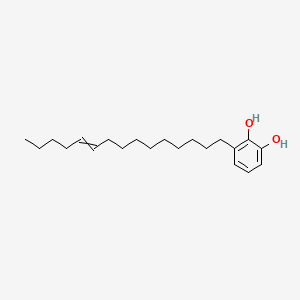 molecular formula C21H34O2 B14172217 3-Pentadec-10-enylbrenzcatechin CAS No. 492-90-0