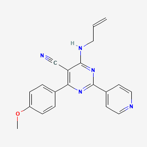 4-(Allylamino)-6-(4-methoxyphenyl)-2-(4-pyridinyl)-5-pyrimidinecarbonitrile