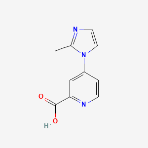 molecular formula C10H9N3O2 B1417223 4-(2-methyl-1H-imidazol-1-yl)pyridine-2-carboxylic acid CAS No. 1094369-47-7