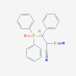 molecular formula C22H17N2OP B14172232 [(Diphenylphosphoryl)(phenyl)methyl]propanedinitrile CAS No. 922729-95-1