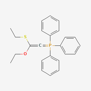 [2-Ethoxy-2-(ethylsulfanyl)ethenylidene](triphenyl)-lambda~5~-phosphane