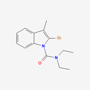 molecular formula C14H17BrN2O B14172250 2-Bromo-N,N-diethyl-3-methyl-1H-indole-1-carboxamide CAS No. 920981-29-9