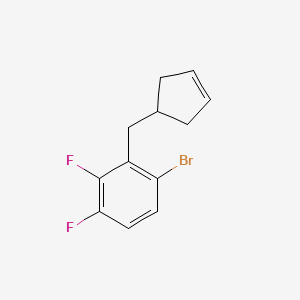 1-Bromo-2-[(cyclopent-3-en-1-yl)methyl]-3,4-difluorobenzene