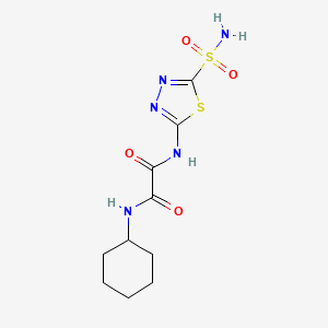 N-Cyclohexyl-N'-(5-sulfamoyl-1,3,4-thiadiazole-2-yl)oxamide