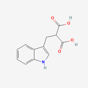 molecular formula C12H11NO4 B14172278 (1h-Indol-3-ylmethyl)propanedioic acid CAS No. 4361-05-1