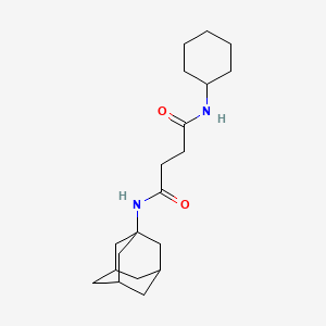 molecular formula C20H32N2O2 B14172354 N-cyclohexyl-N'-(tricyclo[3.3.1.1~3,7~]dec-1-yl)butanediamide CAS No. 5845-62-5