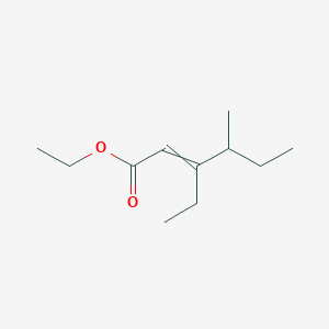 molecular formula C11H20O2 B14172363 Ethyl 3-ethyl-4-methylhex-2-enoate CAS No. 922177-76-2