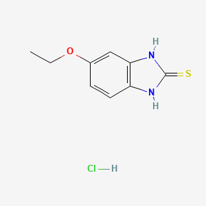 molecular formula C9H11ClN2OS B1417237 6-ethoxy-1H-1,3-benzodiazole-2-thiol hydrochloride CAS No. 1152495-21-0
