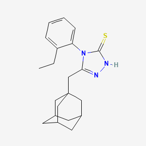 3-(1-adamantylmethyl)-4-(2-ethylphenyl)-1H-1,2,4-triazole-5-thione