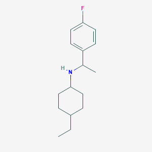 molecular formula C16H24FN B1417238 4-乙基-N-[1-(4-氟苯基)乙基]环己-1-胺 CAS No. 1132655-07-2