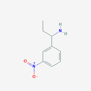 molecular formula C9H12N2O2 B1417239 1-(3-Nitrophenyl)propan-1-amine CAS No. 138133-58-1