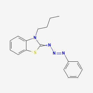 molecular formula C17H18N4S B14172413 Benzothiazole, 3-butyl-2,3-dihydro-2-(3-phenyl-2-triazenylidene)- CAS No. 88735-39-1