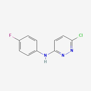 molecular formula C10H7ClFN3 B1417243 6-chloro-N-(4-fluorophenyl)pyridazin-3-amine CAS No. 1094423-93-4