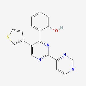 6-[5-(Thiophen-3-yl)[2,4'-bipyrimidin]-4(3H)-ylidene]cyclohexa-2,4-dien-1-one