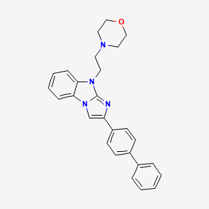 2-(biphenyl-4-yl)-9-[2-(morpholin-4-yl)ethyl]-9H-imidazo[1,2-a]benzimidazole