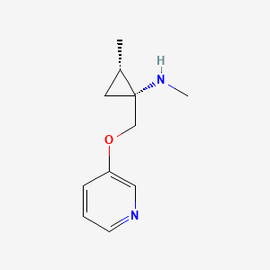 (1R,2S)-N,2-Dimethyl-1-{[(pyridin-3-yl)oxy]methyl}cyclopropan-1-amine