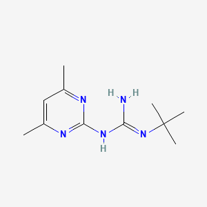 molecular formula C11H19N5 B14172464 2-Tert-butyl-1-(4,6-dimethylpyrimidin-2-yl)guanidine CAS No. 6188-01-8