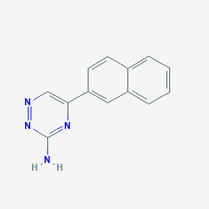 molecular formula C13H10N4 B1417247 5-(Naphthalen-2-yl)-1,2,4-triazin-3-amine CAS No. 1152506-17-6