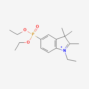 5-(Diethoxyphosphoryl)-1-ethyl-2,3,3-trimethyl-3H-indol-1-ium