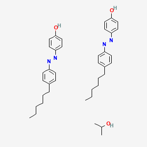 4-Hexyl-4'-hydroxyazobenzene isopropanol hemisolvate