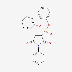 molecular formula C22H18NO5P B14172492 Diphenyl (2,5-dioxo-1-phenylpyrrolidin-3-yl)phosphonate CAS No. 922729-46-2