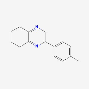 molecular formula C15H16N2 B14172499 2-(4-Methylphenyl)-5,6,7,8-tetrahydroquinoxaline CAS No. 922525-25-5