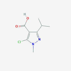 molecular formula C8H11ClN2O2 B1417250 5-chloro-1-methyl-3-(propan-2-yl)-1H-pyrazole-4-carboxylic acid CAS No. 1152573-99-3