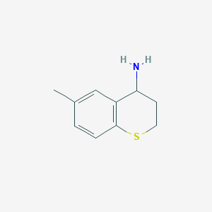 molecular formula C10H13NS B1417251 6-甲基-3,4-二氢-2H-1-苯并噻吩-4-胺 CAS No. 1094350-91-0