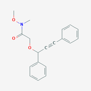 2-[(1,3-Diphenylprop-2-yn-1-yl)oxy]-N-methoxy-N-methylacetamide