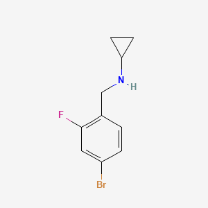 molecular formula C10H11BrFN B1417252 N-(4-bromo-2-fluorobenzyl)cyclopropanamine CAS No. 1152498-80-0
