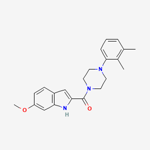 molecular formula C22H25N3O2 B14172520 [4-(2,3-dimethylphenyl)piperazin-1-yl]-(6-methoxy-1H-indol-2-yl)methanone CAS No. 906261-67-4