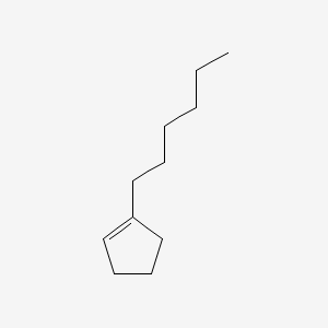 molecular formula C11H20 B14172565 1-Hexylcyclopentene CAS No. 4291-99-0