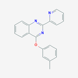 4-(3-Methylphenoxy)-2-pyridin-2-ylquinazoline