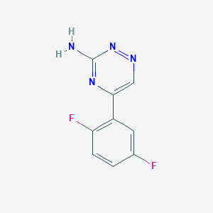molecular formula C9H6F2N4 B1417258 5-(2,5-Difluorophenyl)-1,2,4-triazin-3-amine CAS No. 1094296-76-0