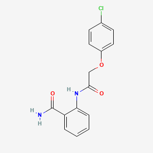 2-{[(4-Chlorophenoxy)acetyl]amino}benzamide