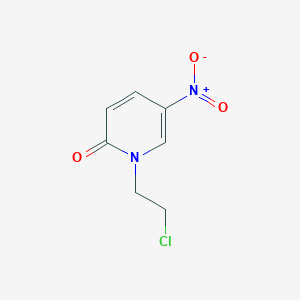 molecular formula C7H7ClN2O3 B1417260 1-(2-Chloroethyl)-5-nitro-1,2-dihydropyridin-2-one CAS No. 154011-05-9