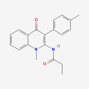 molecular formula C20H20N2O2 B14172628 N-[1-methyl-3-(4-methylphenyl)-4-oxoquinolin-2-yl]propanamide CAS No. 900263-33-4