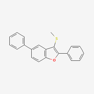 molecular formula C21H16OS B14172647 3-(Methylsulfanyl)-2,5-diphenyl-1-benzofuran CAS No. 925886-01-7