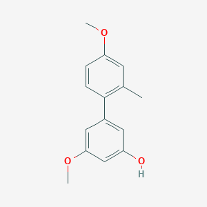 molecular formula C15H16O3 B14172696 4',5-Dimethoxy-2'-methyl[1,1'-biphenyl]-3-ol CAS No. 1261908-05-7