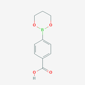 B141727 4-(1,3,2-Dioxaborinan-2-yl)benzoic acid CAS No. 126747-13-5