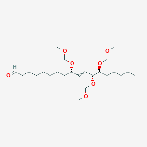 molecular formula C24H46O7 B14172704 (9S,12R,13S)-9,12,13-tris(methoxymethoxy)octadec-10-enal CAS No. 923013-23-4