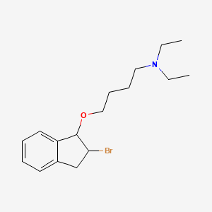 4-[(2-Bromo-2,3-dihydro-1H-inden-1-yl)oxy]-N,N-diethylbutan-1-amine