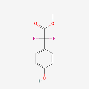 molecular formula C9H8F2O3 B14172733 Methyl 2,2-difluoro-2-(4-hydroxyphenyl)acetate 