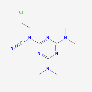 [4,6-Bis(dimethylamino)-1,3,5-triazin-2-yl]-(2-chloroethyl)cyanamide