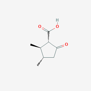 (1S,2R,3S)-2,3-Dimethyl-5-oxocyclopentane-1-carboxylic acid